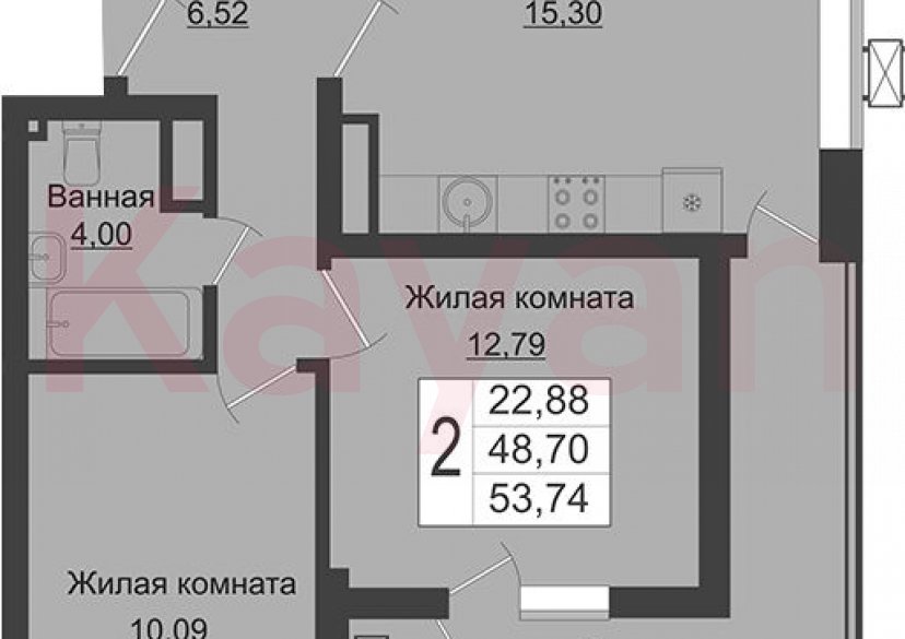 Продажа 3-комн. квартиры, 48.7 кв.м фото 0