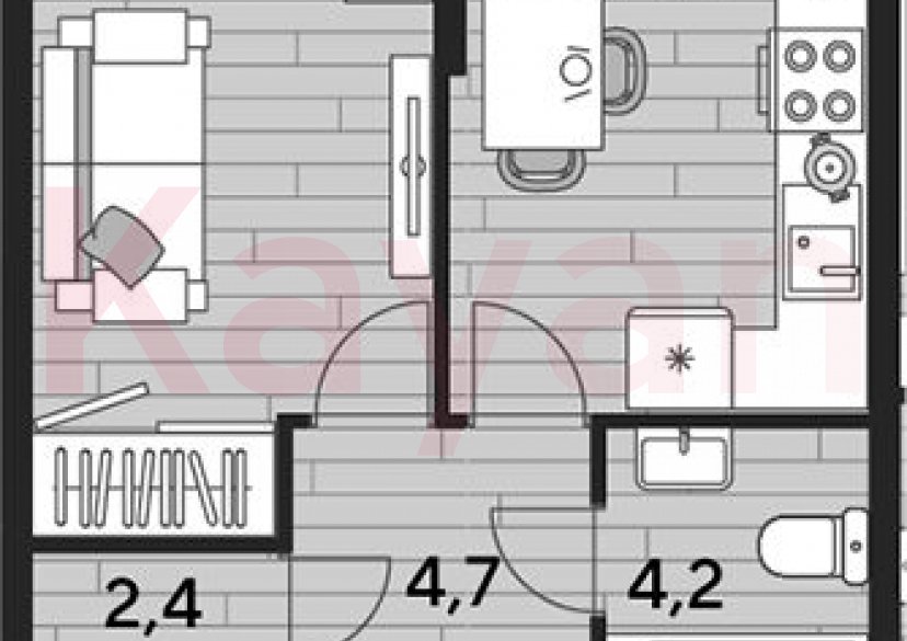 Продажа 1-комн. квартиры, 37.9 кв.м фото 0