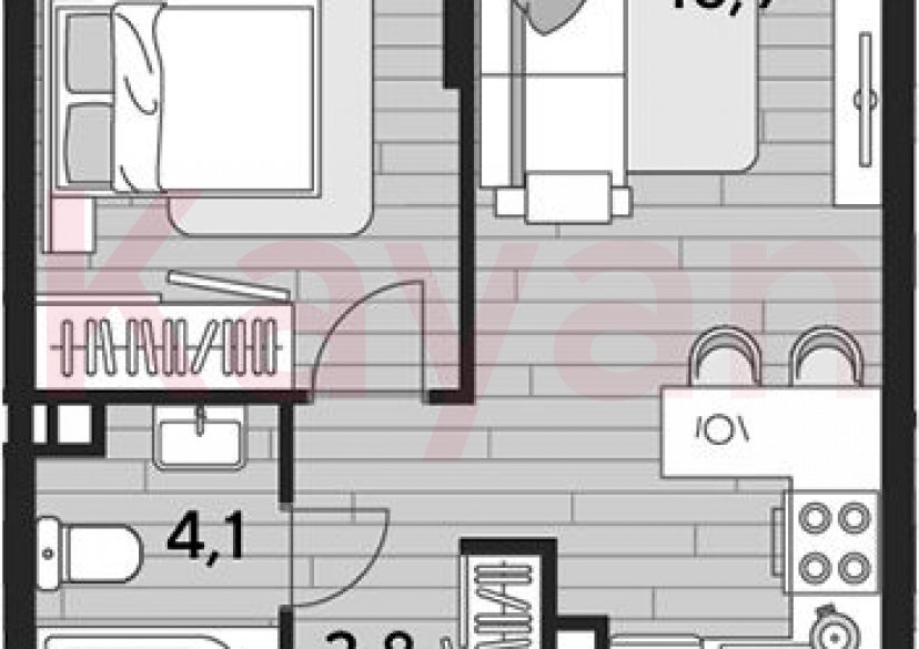 Продажа 1-комн. квартиры, 39.6 кв.м фото 0