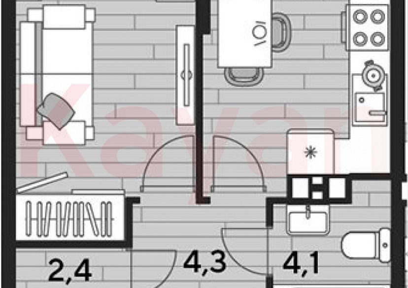 Продажа 1-комн. квартиры, 37.5 кв.м фото 0