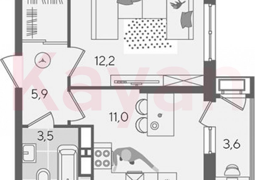 Продажа 1-комн. квартиры, 32.6 кв.м фото 0