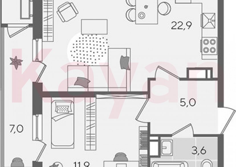 Продажа 2-комн. квартиры, 43.4 кв.м фото 0