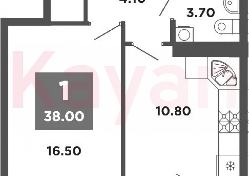 Продажа 1-комн. квартиры, 36.4 кв.м фото 0