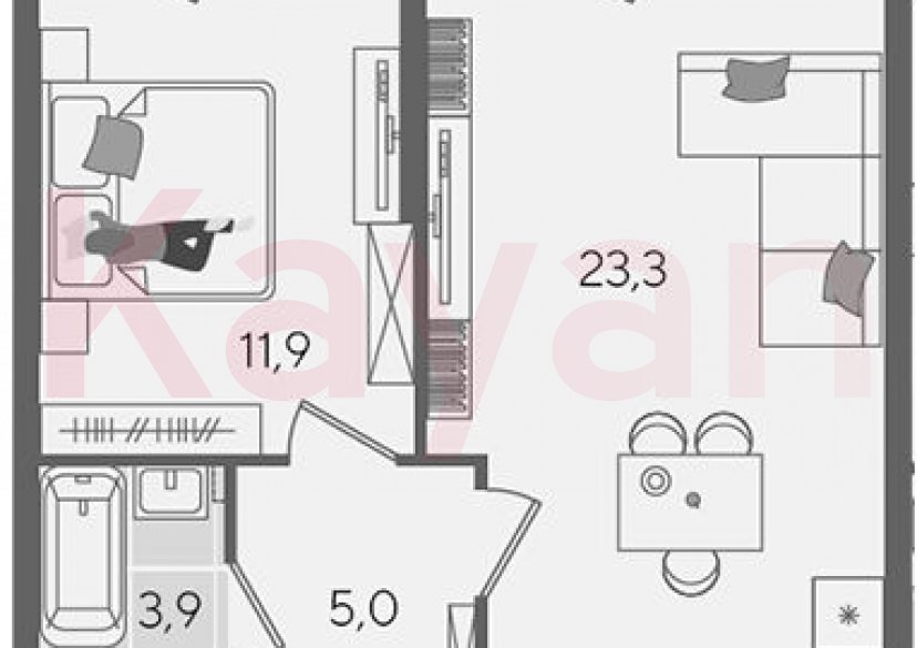 Продажа 2-комн. квартиры, 44.1 кв.м фото 0