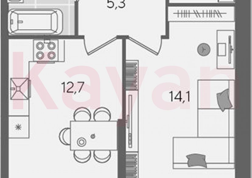 Продажа 1-комн. квартиры, 38.5 кв.м фото 0