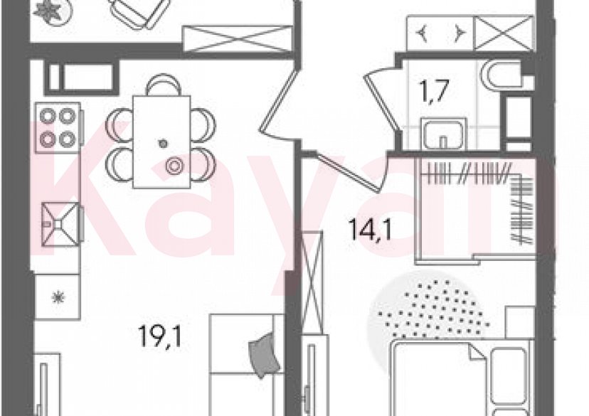 Продажа 3-комн. квартиры, 57.5 кв.м фото 0