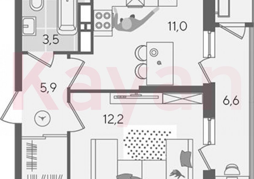 Продажа 1-комн. квартиры, 32.6 кв.м фото 0