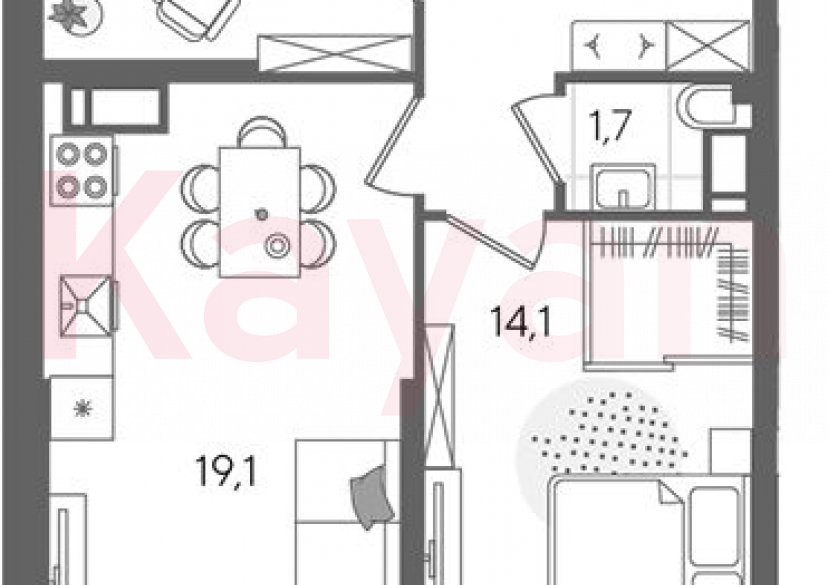 Продажа 3-комн. квартиры, 57.5 кв.м фото 0