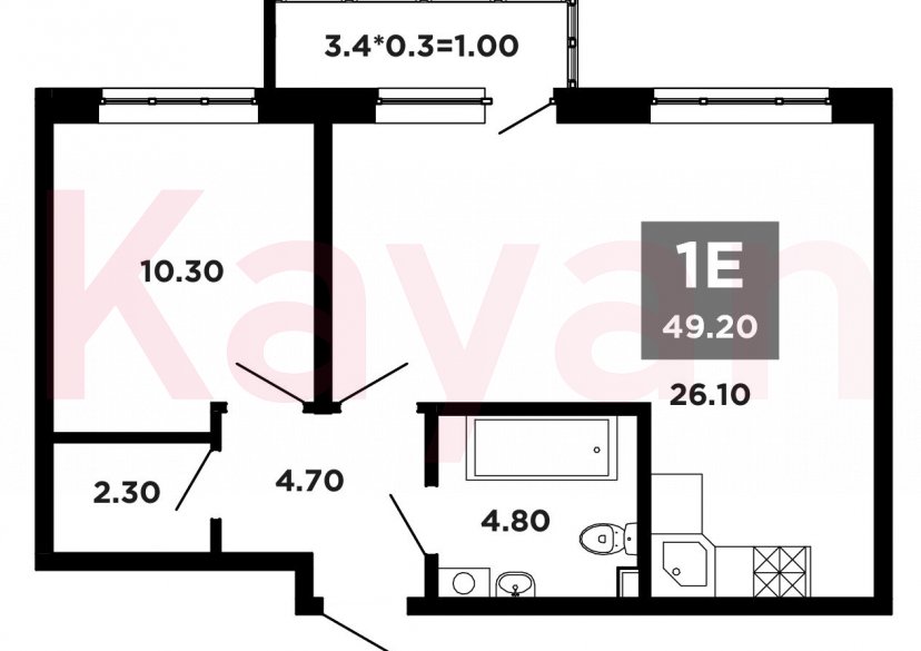 Продажа 2-комн. квартиры, 48.2 кв.м фото 0