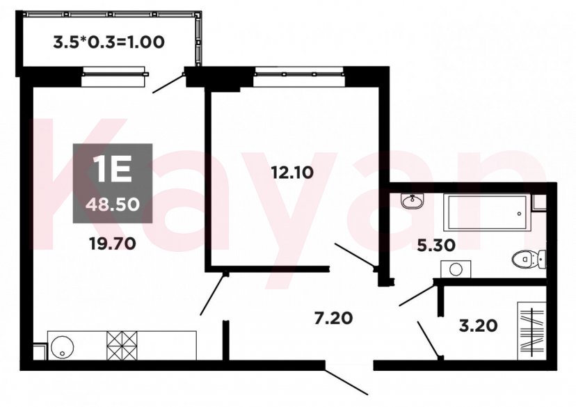 Продажа 2-комн. квартиры, 47.5 кв.м фото 0