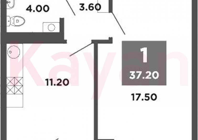 Продажа 1-комн. квартиры, 36.3 кв.м фото 0