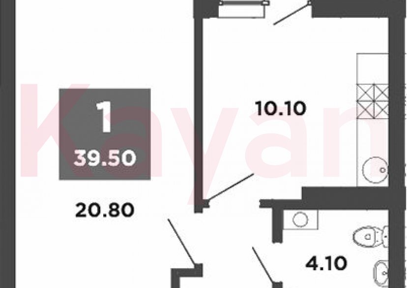 Продажа 1-комн. квартиры, 38.1 кв.м фото 0