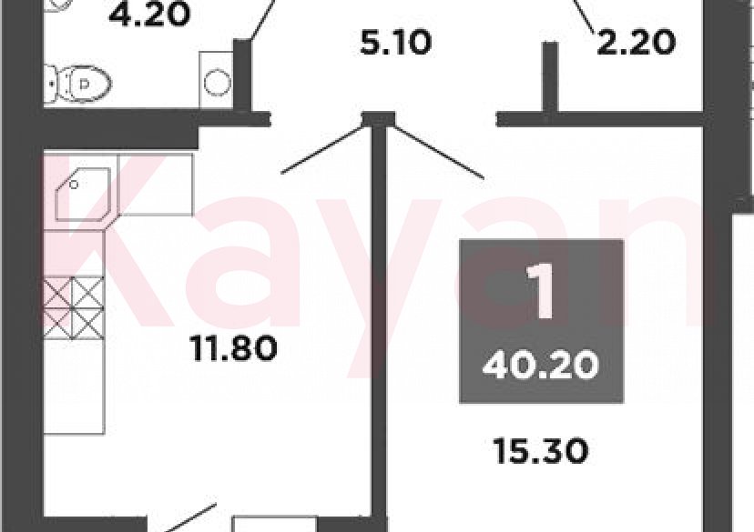 Продажа 1-комн. квартиры, 38.6 кв.м фото 0