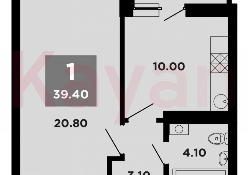 Продажа 1-комн. квартиры, 38 кв.м фото 0