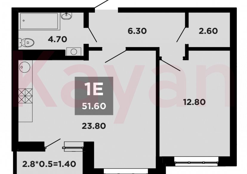 Продажа 2-комн. квартиры, 50.2 кв.м фото 0