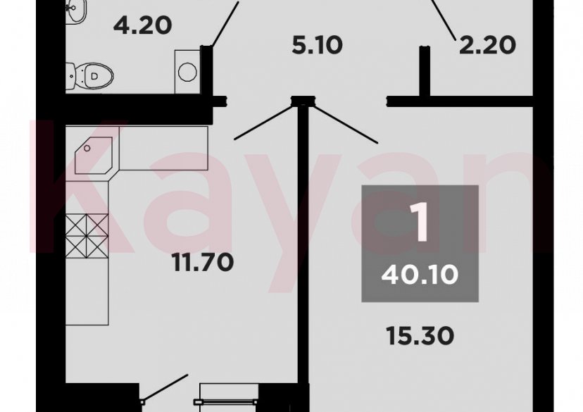 Продажа 1-комн. квартиры, 38.5 кв.м фото 0