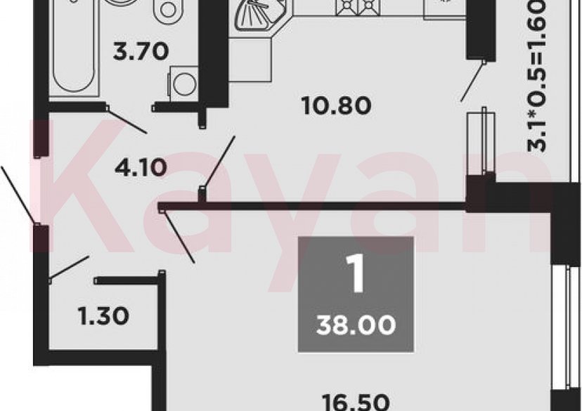 Продажа 1-комн. квартиры, 36.4 кв.м фото 0