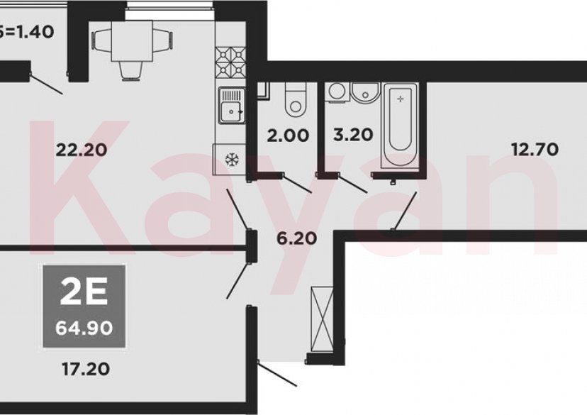 Продажа 3-комн. квартиры, 63.5 кв.м фото 0