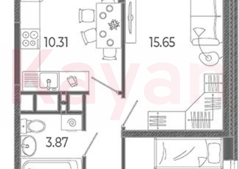 Продажа 2-комн. квартиры, 47.36 кв.м фото 0