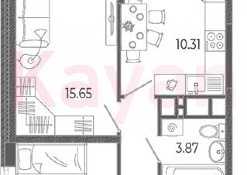 Продажа 2-комн. квартиры, 47.36 кв.м фото 0