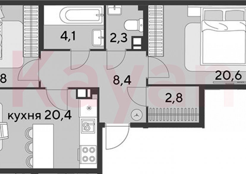 Продажа 3-комн. квартиры, 72.4 кв.м фото 0