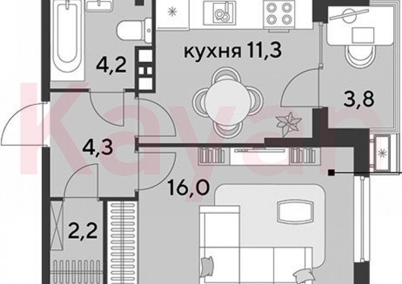 Продажа 1-комн. квартиры, 38 кв.м фото 0