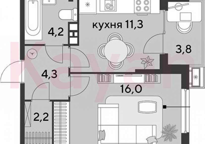 Продажа 1-комн. квартиры, 38 кв.м фото 0