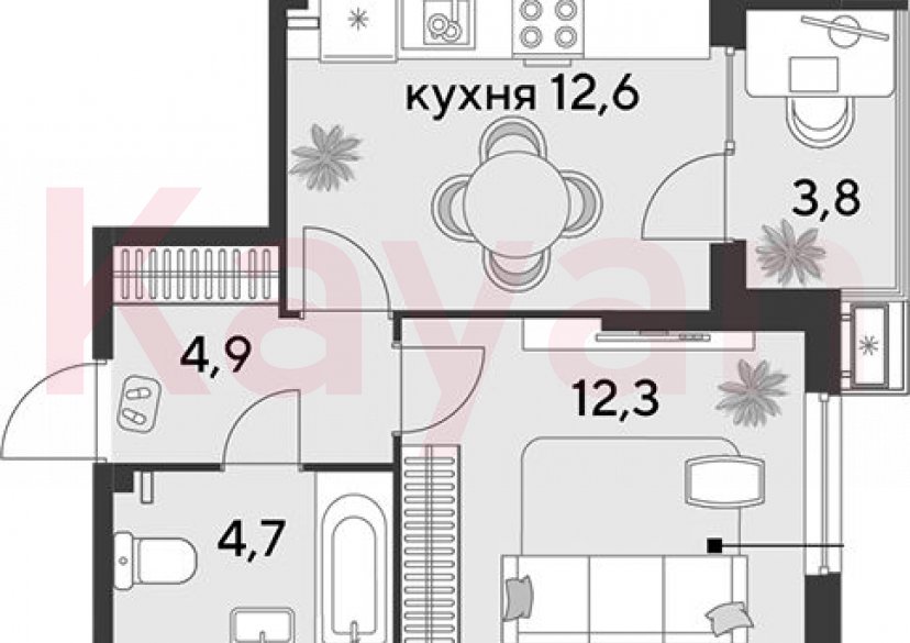 Продажа 1-комн. квартиры, 34.5 кв.м фото 0