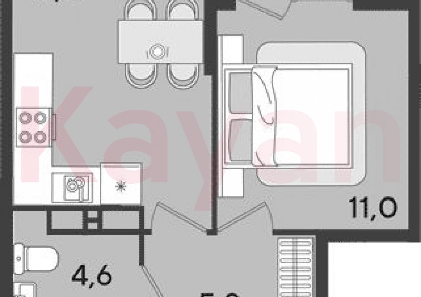 Продажа 1-комн. квартиры, 34.8 кв.м фото 0