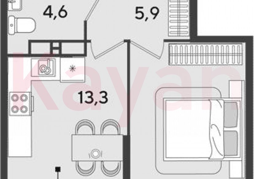 Продажа 1-комн. квартиры, 37.6 кв.м фото 0