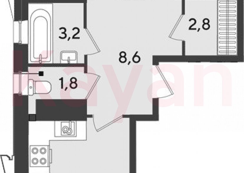 Продажа 3-комн. квартиры, 67.6 кв.м фото 0