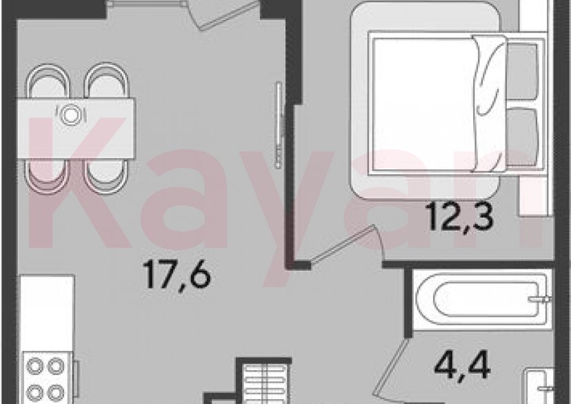 Продажа 2-комн. квартиры, 39 кв.м фото 0