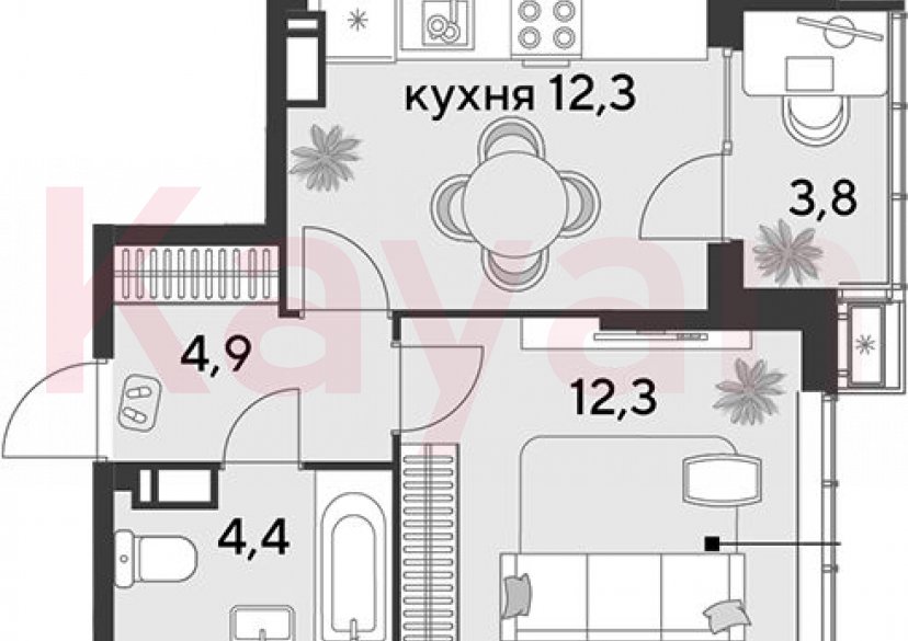 Продажа 1-комн. квартиры, 33.9 кв.м фото 0