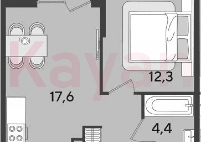 Продажа 2-комн. квартиры, 39 кв.м фото 0