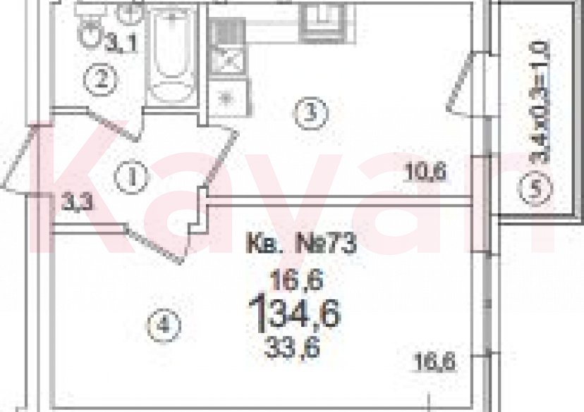 Продажа 1-комн. квартиры, 33.6 кв.м фото 0