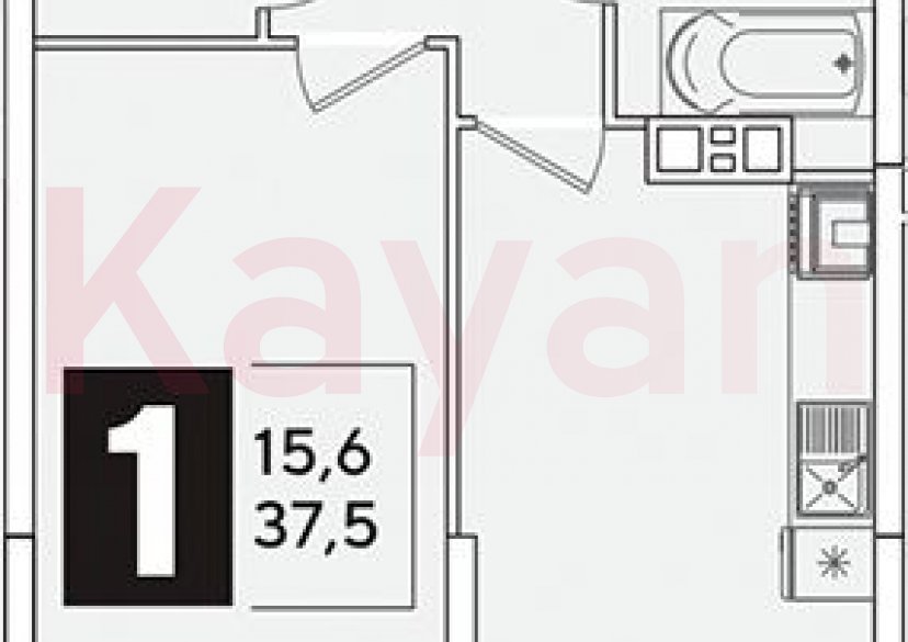 Продажа 1-комн. квартиры, 37.5 кв.м фото 0