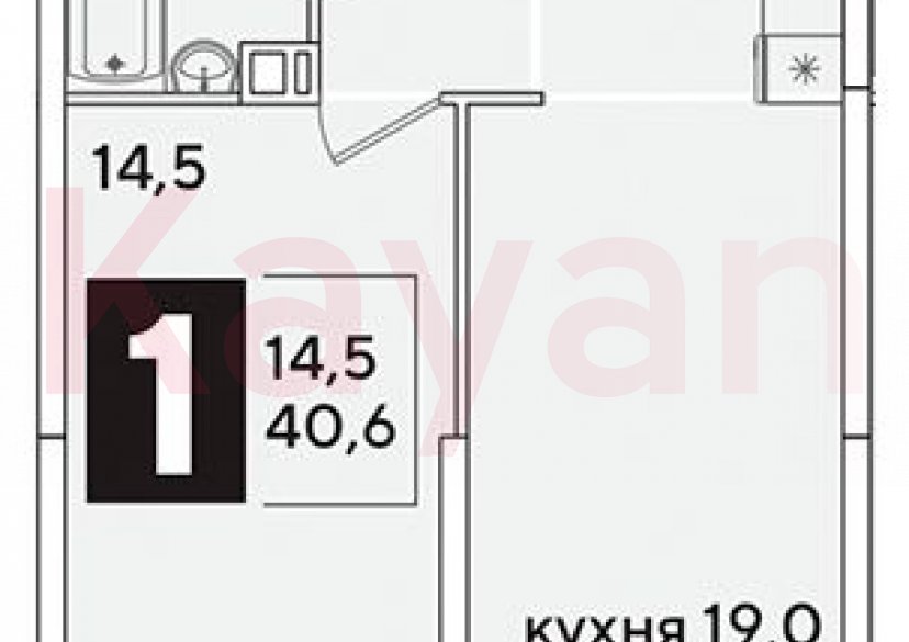 Продажа 2-комн. квартиры, 40.6 кв.м фото 0