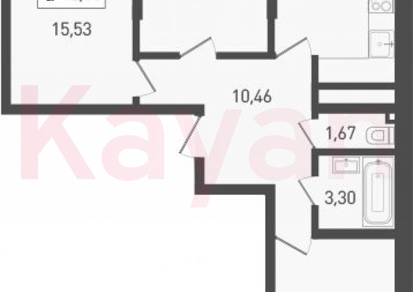 Продажа 3-комн. квартиры, 68.54 кв.м фото 0