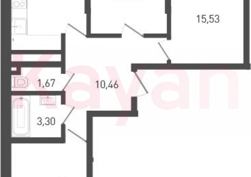 Продажа 3-комн. квартиры, 68.54 кв.м фото 0