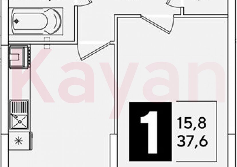 Продажа 1-комн. квартиры, 37.6 кв.м фото 0