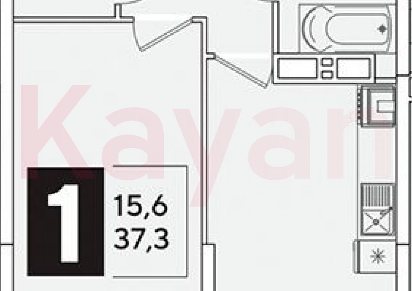 Продажа 1-комн. квартиры, 37.3 кв.м фото 0