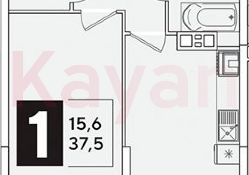 Продажа 1-комн. квартиры, 37.5 кв.м фото 0