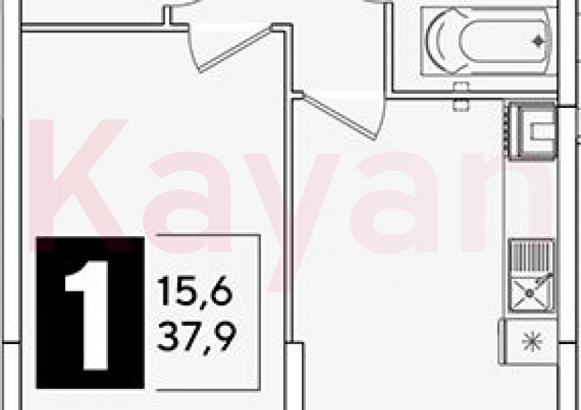 Продажа 1-комн. квартиры, 37.9 кв.м фото 0