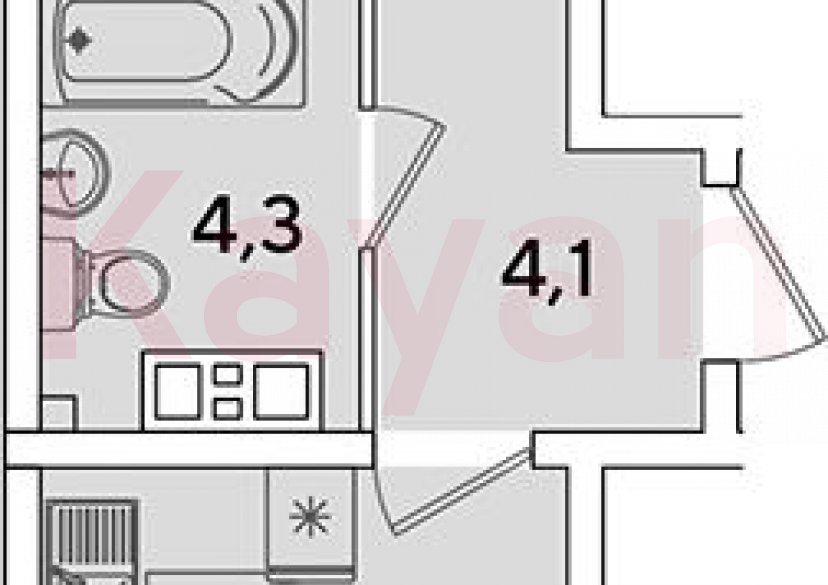 Продажа 2-комн. квартиры, 44.2 кв.м фото 0