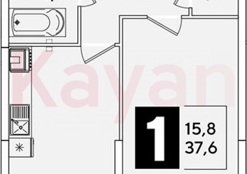 Продажа 1-комн. квартиры, 37.6 кв.м фото 0