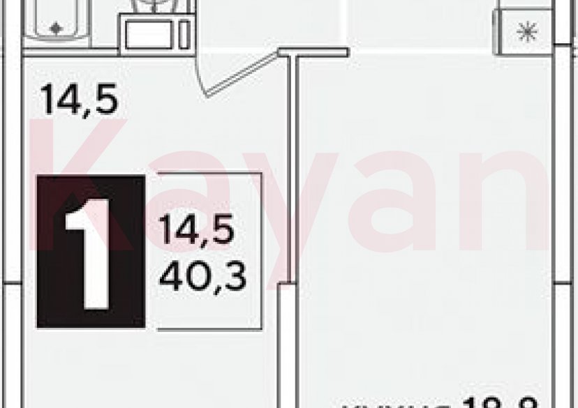 Продажа 2-комн. квартиры, 40.3 кв.м фото 0