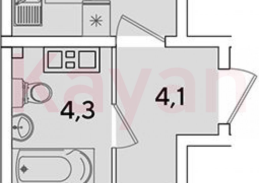 Продажа 2-комн. квартиры, 44.2 кв.м фото 0