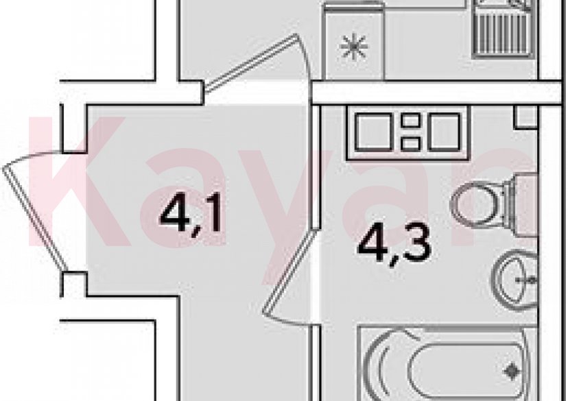 Продажа 2-комн. квартиры, 44.2 кв.м фото 0