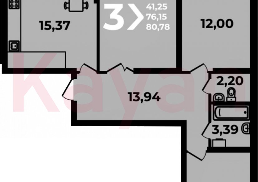 Продажа 4-комн. квартиры, 76.15 кв.м фото 0