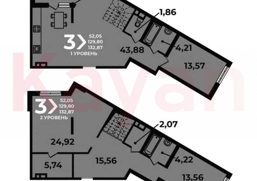 Продажа 4-комн. квартиры, 129.8 кв.м фото 0